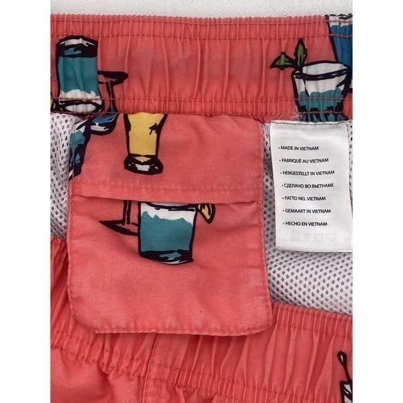 True Nation Cocktail Graphics Size XLT Polyester Men’s Shorts Swim Trunks Lined - Picture 5 of 7